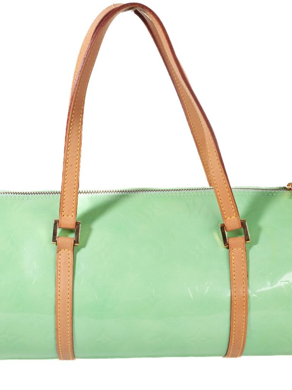 Authentic LOUIS VUITTON Monogram Green Bedford Vernis Papillon 30 Handbag - Picture 2 of 13